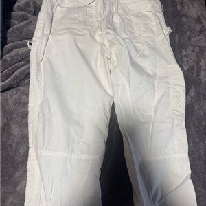 White Cargo Pants